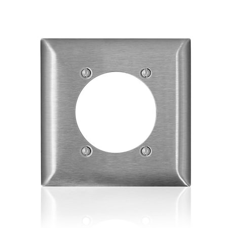 Leviton Wall Plate, Toggle, Stainless Steel SL701