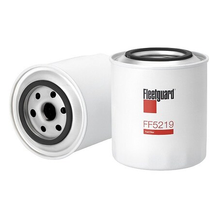 Fleetguard Fuel Filter, Spin-On, Cellulose FF5219