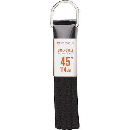 Sof Sole 45'' Black Athletic Shoe Laces 84737