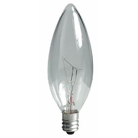 Ge Ceiling Fan Bulb, 45 W, B10 Lamp, E12 Candelabra Lamp Base, 155 Lumens, 2500 K Color Temp, 2PK 74978