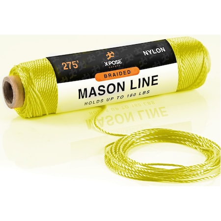 Xpose Safety Nylon Twine, 275 ft Green Synthetic String for Crafts, Camping, Garden, Marine & Construction NTG-275-X