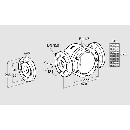 Honeywell Kromschroder FLTR, GAS, GFK 150F10 3 KS81946010