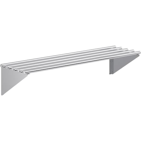 Amgood 14 in. x 48 in. Stainless Steel Tubular Wall Shelf WS-TR-1448-Z
