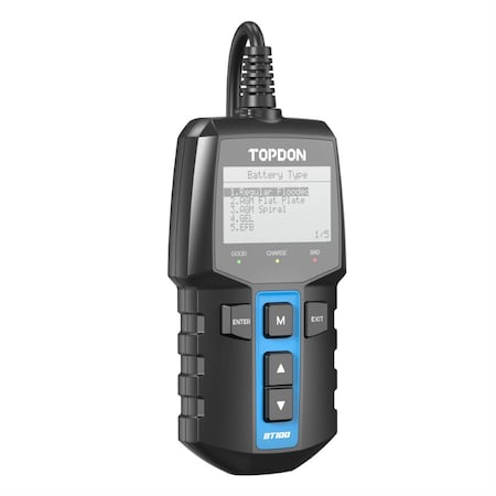 Topdon Bt100 - 12V Battery & System Tester, 1EA TD52130053
