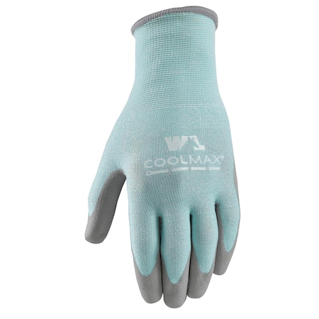 Wells Lamont Coolmax Women's Indoor/Outdoor Knit Work Gloves Blue/Gray S 500S