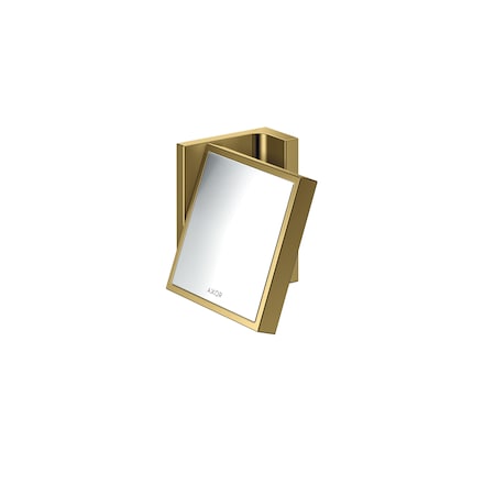 Axor Universal Rectangular Shaving Mirror in Polished Gold Optic 42649990