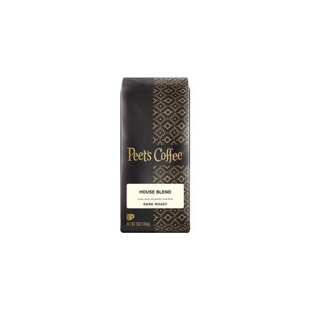 Peets Coffee Peet's CoffeeTM Whole Bean House Blend Coffee, Dark, 16 oz, Whole Bean 500350