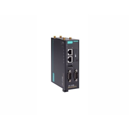 Moxa Arm-based wireless-enabled DIN-rail industrial computer with wide operating t UC-3111-T-AP-LX