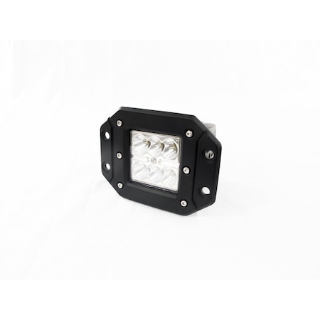 Race Sport Lighting Street Series 3X5In 18W 6-Led Hi-Power Flush Mount Led Spot Light RS-18W6LED-FM