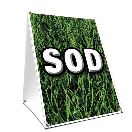 Signmission Sod, 36 Inch x 24 Inch A-frame Yard Sign, Plastic Sign SBC-2436-Sod