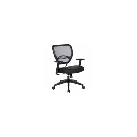 Office Star 5500 Dillon Back & Seat Managers Chair - Black Seat Color - Vinyl Seat Material - Black Back Color 5500DR107