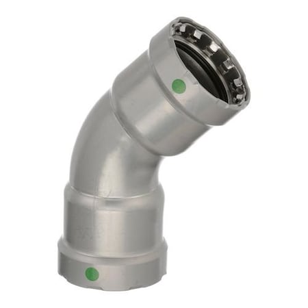 Viega MegaPress 45 elbow P1 1.5 P2 1.5 carbon steel zinc-nickel coating 25250
