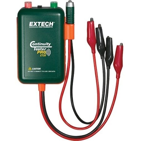 Extech Continuity Tester, 9V, 9 In Test Leads CT20