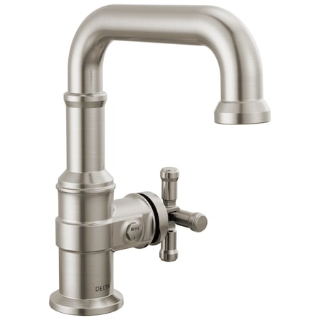 Delta Broderick Single Handle Bathroom Faucet In Lumicoat Stainless 587SH-SS-PR-DST