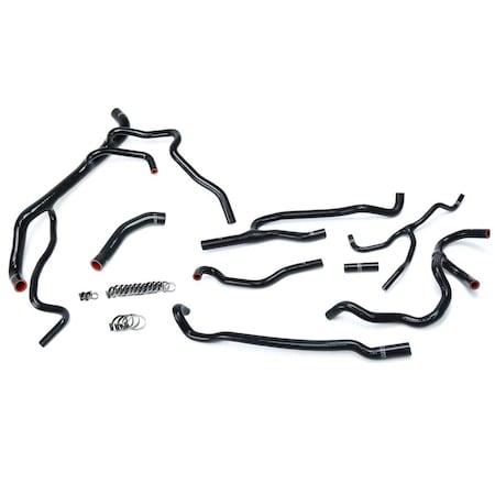 Hps Performance High Temp Reinforced Silicone Radiator and Heater Coolant Hose Kit, Black,  57-1707-BLK