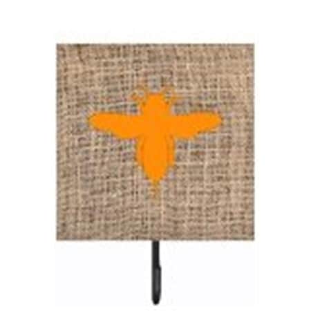 Carolines Treasures Bee Burlap And Orange Leash Or Key Holder BB1057-BL-OR-SH4