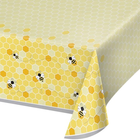 Omg Bumblebee Baby Shower Plastic Tablecloth OM1568142