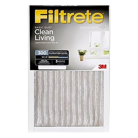 Filtrete Air Filter, 25 in L, 20 in W, 5 MERV, 300 MPR, For: Air Conditioner, Furnace and HVAC System 303-4