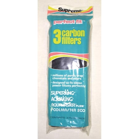 Danner Pl-Pond Pondmaster 200 Carbon Filter Pad, 3PK SU11103