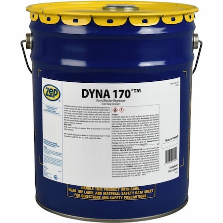 Zep Dyna 170 Degreaser, 5 Gal Pail, Liquid, Water Clear 17935