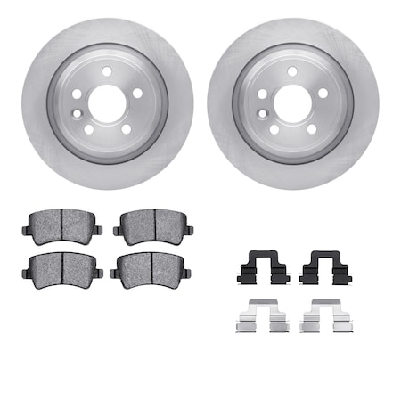 Dynamic Friction Co DFC Brake Rotor with 5000 Brake Pads and Hardware Kit 6512-11136