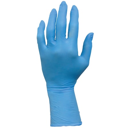 Safety Zone Nitrile Powder Free 8 mil 12" Exam Gloves - Blue, Sm - Box of 50 GL-N108EPF-SM