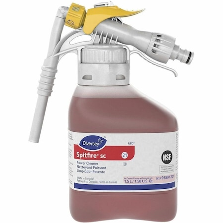 Diversey Natural Solvent Cleaner, Hose End Connection Bottle, Pine, 2 PK 95891201