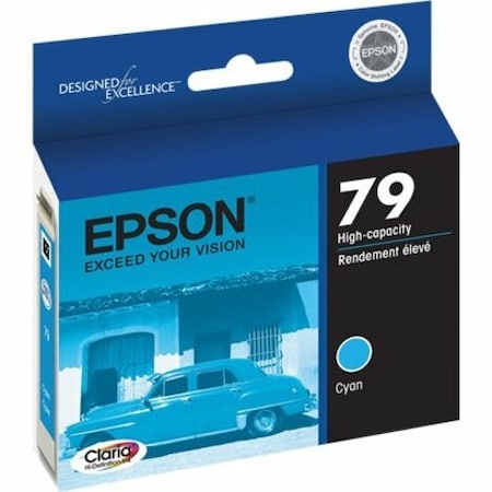 Epson Ink Cartridge- for Stylus Photo 1400- 810 Pg Yield- Cyan EPST079220