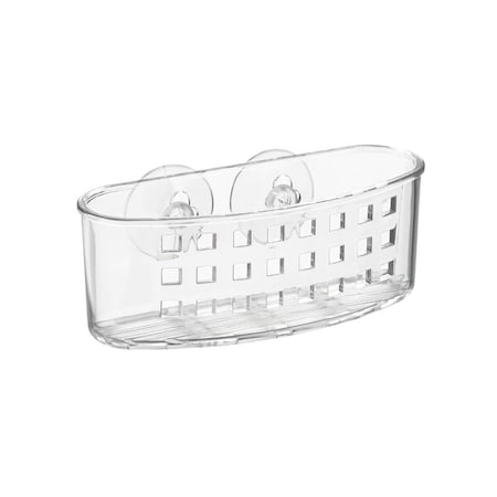 Idesign Sponge and Scrubber Holder, 2-1/2 in L, 6-1/2 in W, 2-1/2 in H, Plastic, Clear 38900