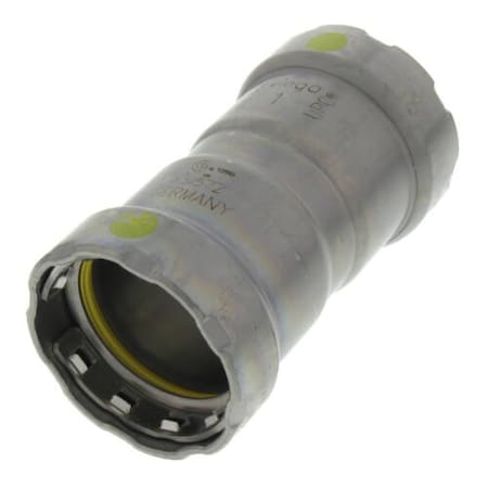 Viega MegaPressG couplingWith stop P1 1 P2 1 carbon steel zinc-nickel coating 25011