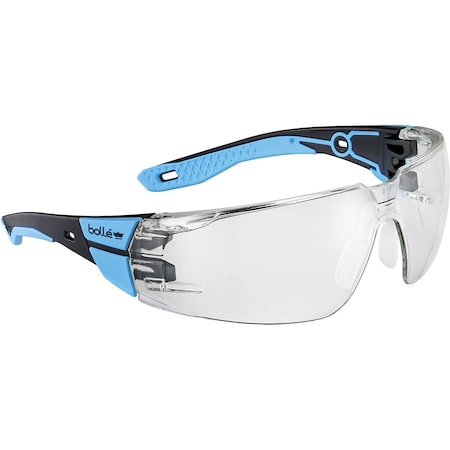 Bolle Safety Safety Glasses, M/L, Clear Lens RUSPMN12U