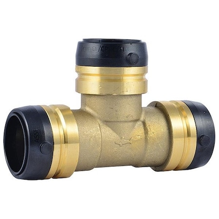 Sharkbite Tee, Push-Fit 1 5/8", 1 1/4", 1 1/4" UXL0835