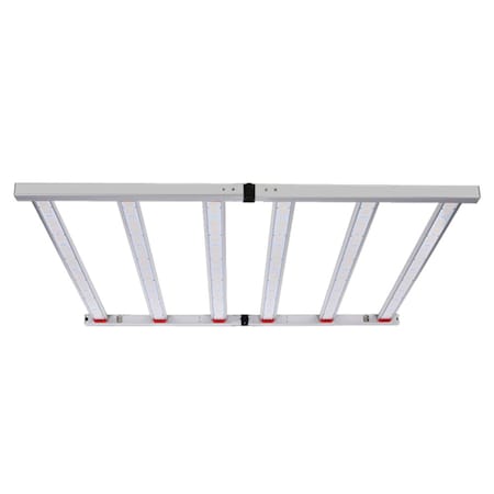 J&H Led 44 in. 2000-Watt Equivalent Gray LED Full Spectrum Indoor Plant Grow Light 3700K Warm White JH-GL800W-D-82F