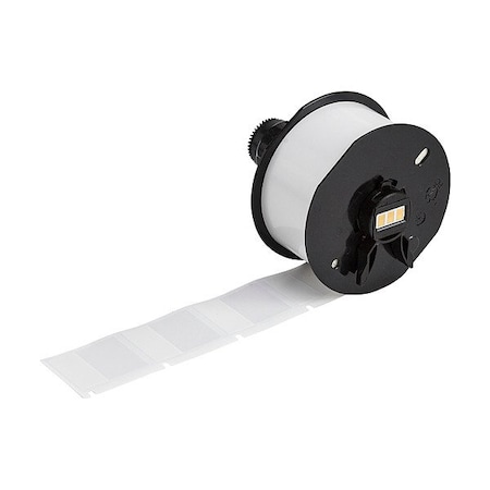 Brady Wraparound Label, White, Vinyl, 1 in W A62-3-417