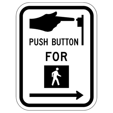 Sign Solutions Usa Traffic Sign, 9 in Width, Aluminum Sign, Vertical Rectangle DUS10DWT0912R10-3R