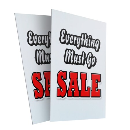 Signmission Everything Must Go Sale, Plastic Signs Only 24 Inch x 36 Inch, Corrugated Plastic, 2PK CSB-2436-2PACK-Everything Must Go Sale
