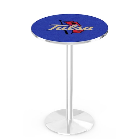 Holland Bar Stool Co 36" Chrome Tulsa Pub Table, 36" dia. Top L214C3636TulsaU