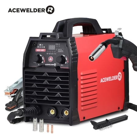 Wrightmaster 140 A, 110V, 3 in 1 MIG Welder, Portable Welder, LCD Display ZR-MIG140T