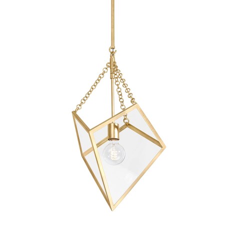 Hudson Valley Lighting Brookfield 1 Light Lantern 15.25 In. Vintage Gold Leaf 2523-VGL