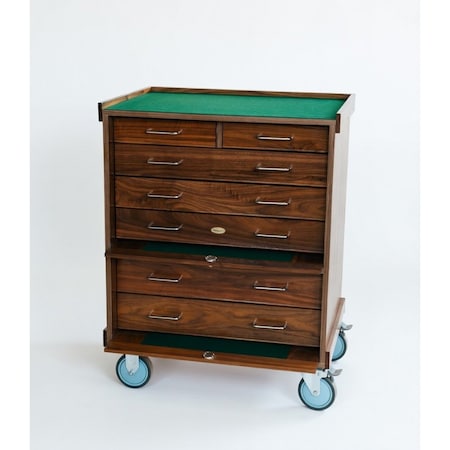 Gerstner Natural Walnut 7-Drawer Pro Series Roller Cabinet R3007-NW