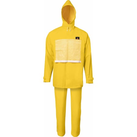 Ironwear 3 Piece Waterproof Flame Retardant Hydroblast Chemical Suit, Yellow, Large 9207-YFR-LG