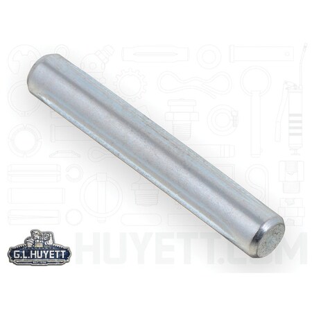 Huyett Type U Grooved Pin, Zinc Plated Low Carbon Steel, 0.312 in Dia x 0.310 in Small End Dia x 2.000 in L GP-0312-2000-U