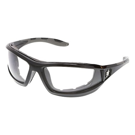Mcr Safety Swagger (RP2), Safety Glasses, MAX36 Dual Coating, Clear Lens, Black Frame, Full-Frame, 1 PR RP210DC