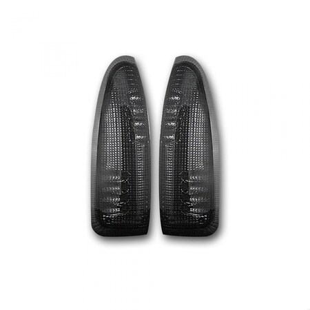 Recon Truck Accessories 03-07 F250/F350 SD/EXCURSION SIDE MIRROR LENSES (2 PC) W/LED AMBER TURN SIGNALS SMOKE LENS 264120BK