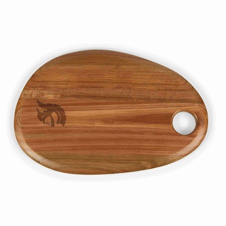 Picnic Time Family Of Brands NCAA USC Trojans Pebble Acacia Charcuterie Board 18 x 15 Wood Serving Platter, Natural Acacia 832-15-512-093-0