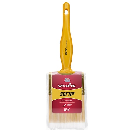 Wooster Q3108 2.5 in. Softip Nylon Poly Flat Paint Brush 71497105653