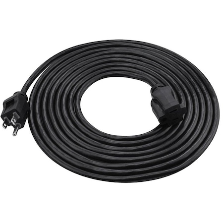 Powerzone SJTW Extension Cord, 16 AWG, Indoor/Outdoor, 16/3, 1 Outlets, Black, 15 ft OR502615