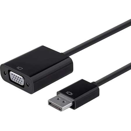 Monoprice DisplayPort 1.2a to VGA Active Adapter, Black 12790