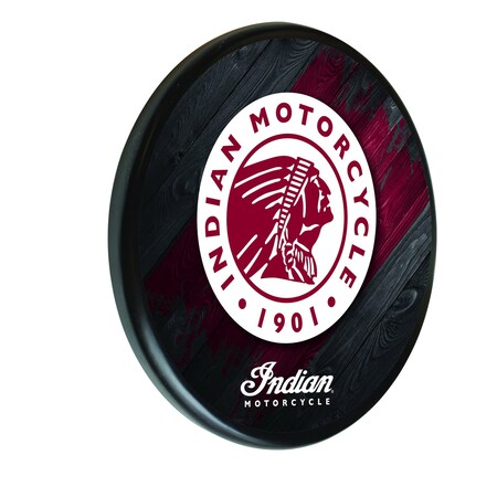 Holland Bar Stool Co Indian Motorcycle 13" Solid Wood Sign WSgnPBlkIndn-HD