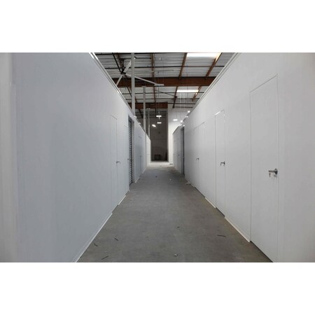 Swiftwall Pro Temporary Single Door Panel Class A - 4'W x 12'H - LH Inswing - White P-DS-AL-12-W